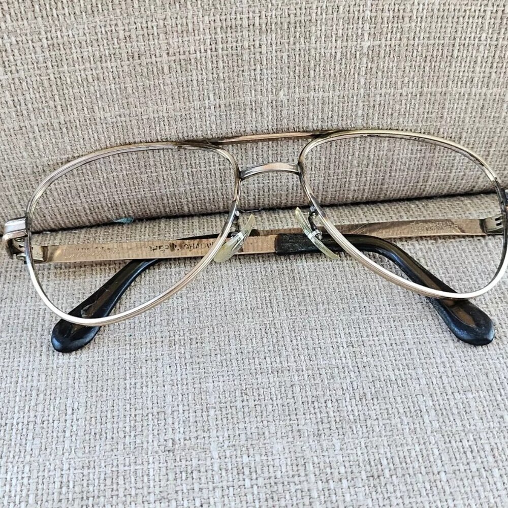 Universal Men Vintage Eyeglasses/Sunglasses Frame Gold Tone 10KRGP 5 1/2 - Picture 4 of 13